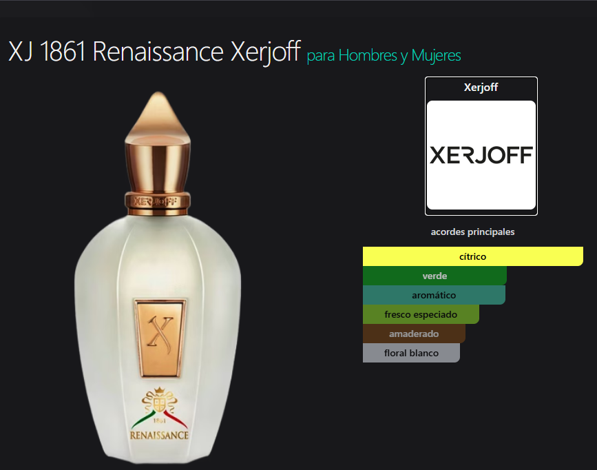 Xerjoff Renaissence 100Ml